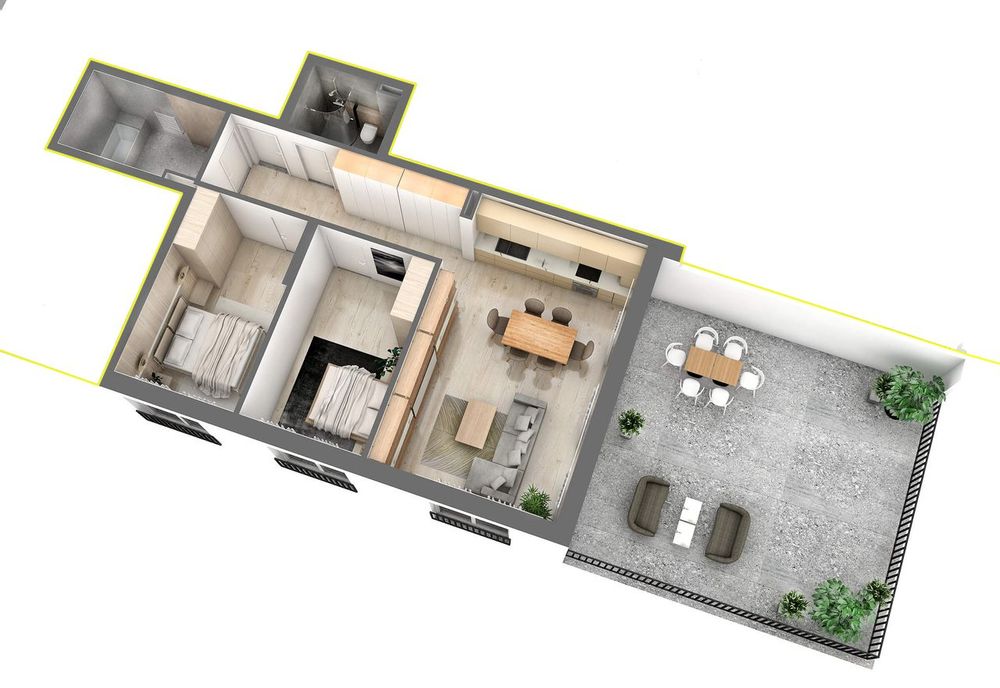 Penthouse intabulat cu 3 cam 140 mp Str D-na Stanca Selimbar -Orhideea