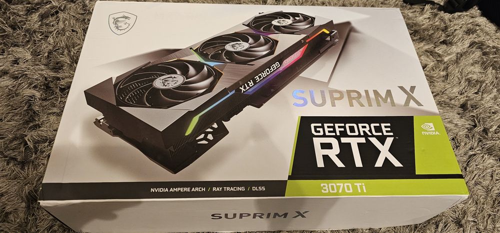Vând placă video MSI GeForce RTX 3070 Ti SUPRIM X