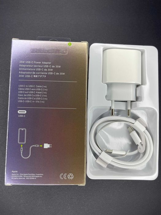 Set Incarcator Fast Charge 35W Pentru IPhone 16 Pro/Pro Max