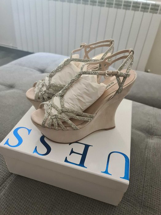 Sandale GUESS wedge bej 37