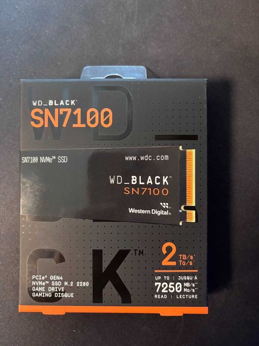 SSD Western Digital Black SN7100, NVMe™ M.2, 2TB Гаранция 60 месеца