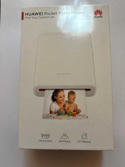 Vand imprimanta-foto-stare fb -HUAWEI -CV80-ALBA-hartie zink-5X7,6 CM