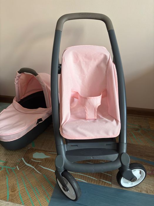 Количка за кукли 3 в 1 Smoby - Maxi Cosi Quinny, светлорозова