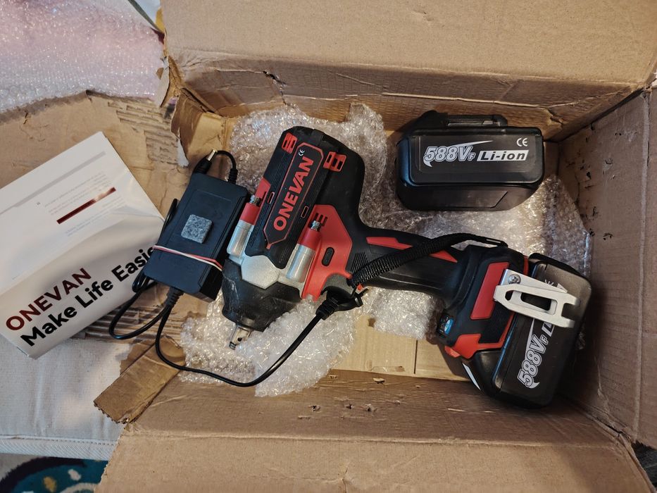 Pistol impac 1800NM 3 trepte de viteza 2 acumulatori nou încărcător