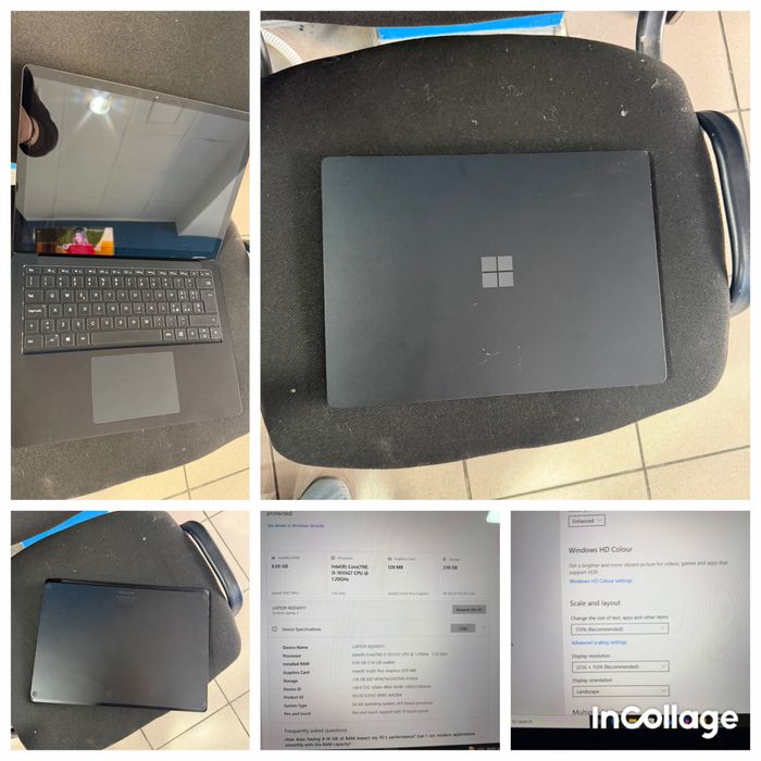 Vand microsoft surface laptop 3 i5 1035g7 8gb ssd 256gb Touchscreen