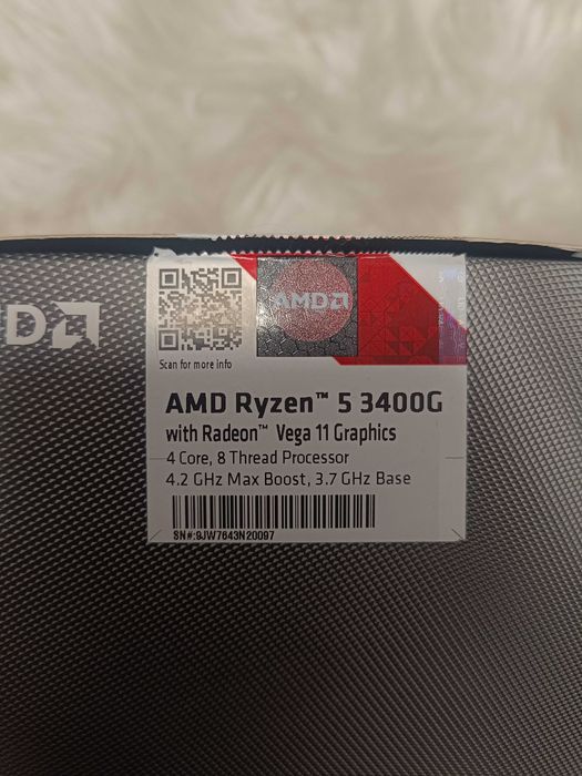 Ryzen 5 3400G Nou + Cooler