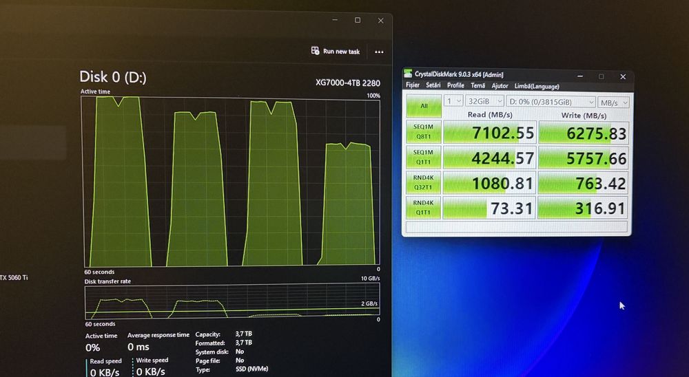 SSD 4TB KingSpec XG7000 m.2 4x4 gen 4 7000 MB / s