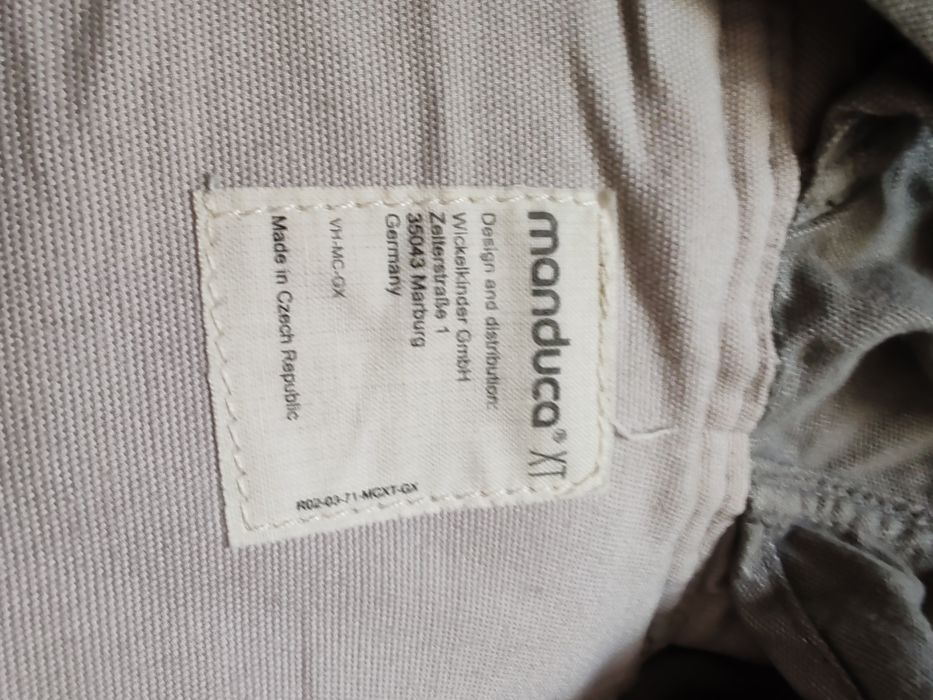 Manduka xt, sistem purtare bebe