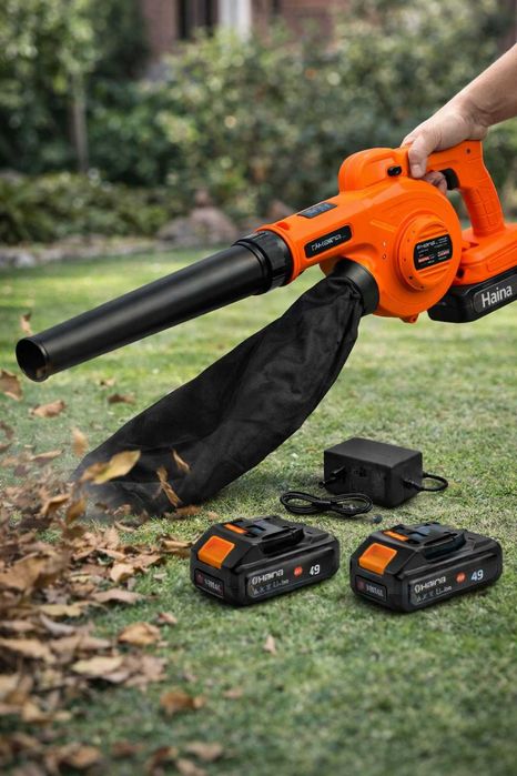 Suflanta Frunze Haina 48V 2 Acumulatori