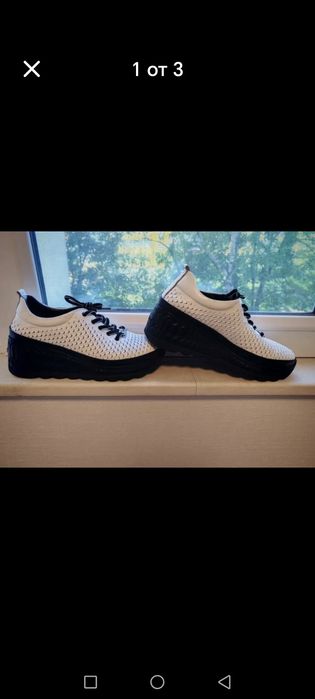 Дамски обувки Trend на платформа 38 номер от естествена кожа