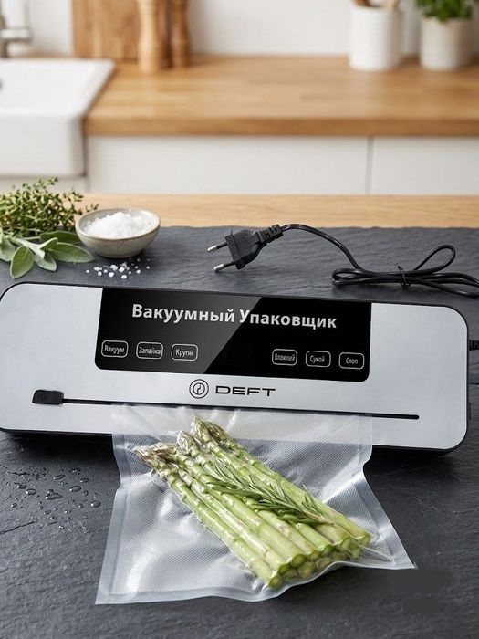 Вакууматор бытовой для продуктов питания Deft Vacuum