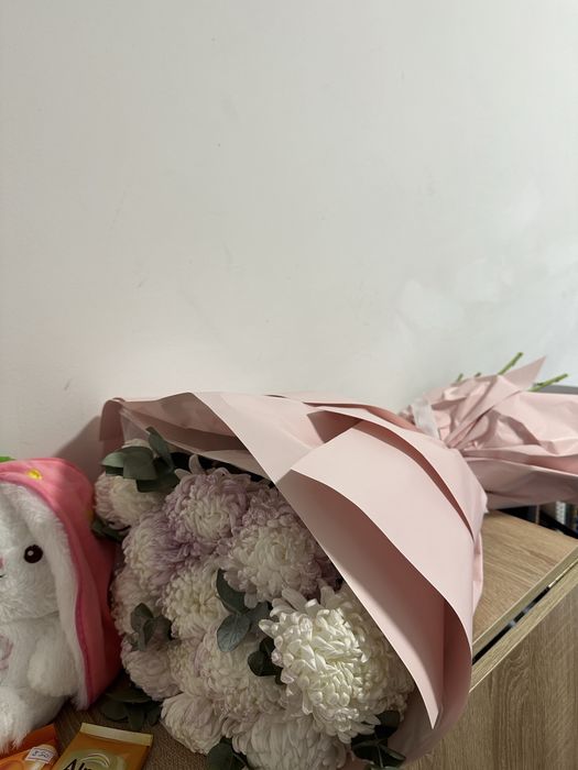 Цветы свежие, хризантемы