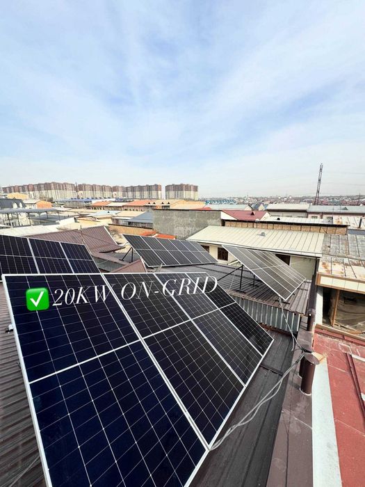 Қуёш панеллари ўрнатиш | 20–500 кВт | Кафолат | 500+ лойиҳа