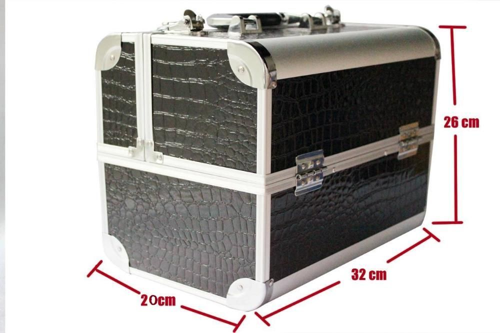 Geanta Machiaj |Beauty Case din aluminiu | Geanta Cosmetica-MEDIE