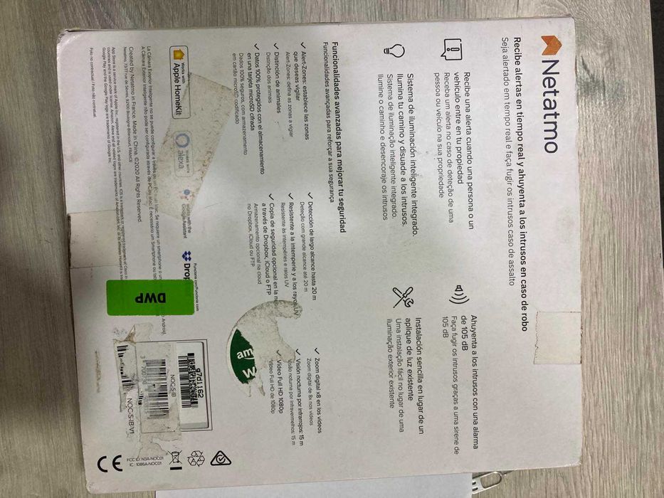 Смарт външна камера със сирена Netatmo, FHD, черна