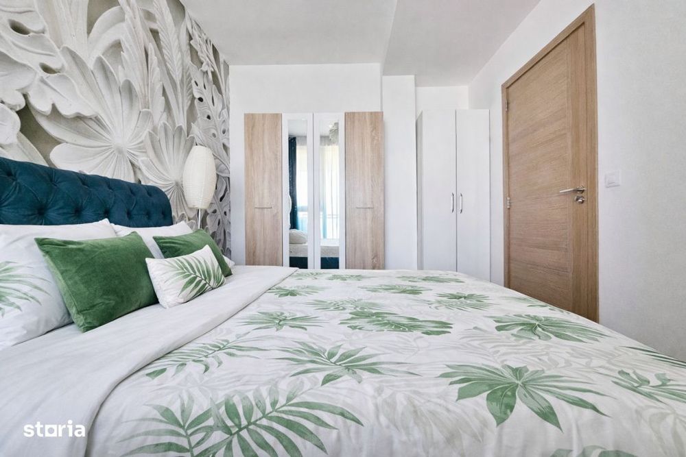 Apartament intr-un complex cu gradina privata si fantani decorative, l