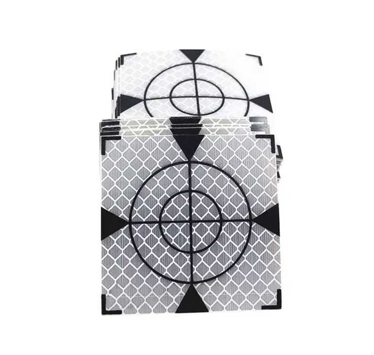 Марка геодезическая 6х6см - марки 100шт! Пленочный отражатель