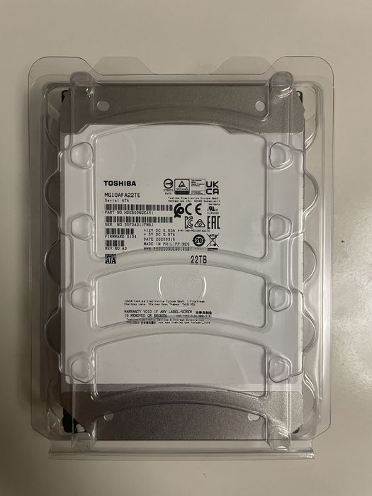 Hard-disk Toshiba 22TB NOU