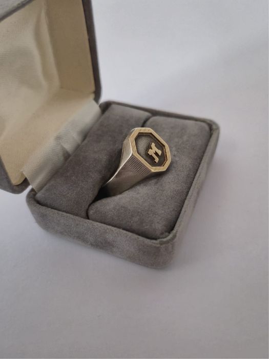 Inel Ghiul Barbatesc Argint Signet Ring Pinky Silver