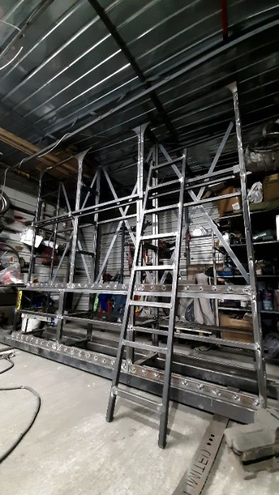 Raft fier stil industrial, retro nituri-modular dezasamblabil-model 12