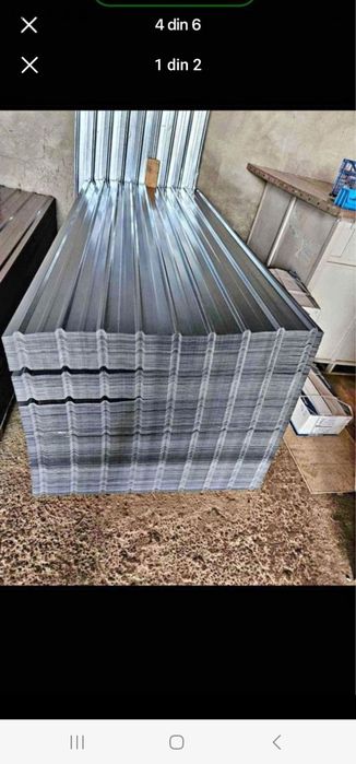 Vand Tabla Cutata Zincata Și Colorata pentru acoperișe și garduri etc