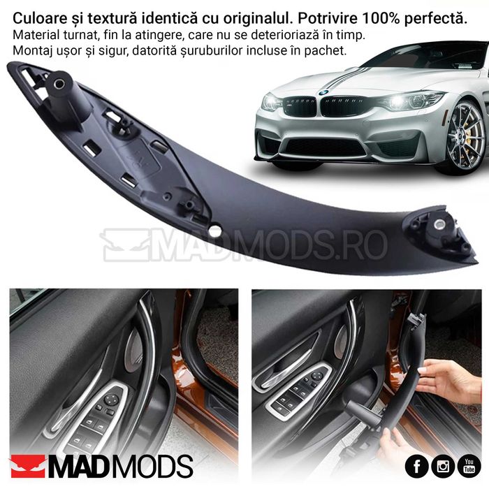 Maner interior portiera BMW Seria 3/4 F30 F80 F31 F32 F33 F34 F35 F36