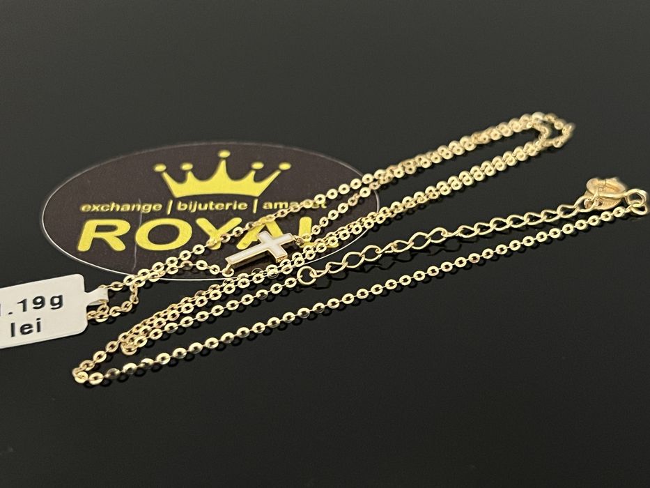 Bijuteria Royal CB : Lănțișor damă aur nou 14k 1,19gr