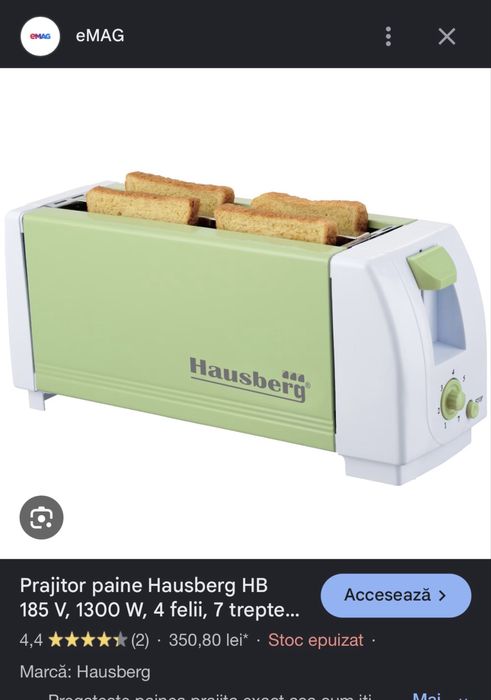 NOU Prajitor paine Hausberg HB 185