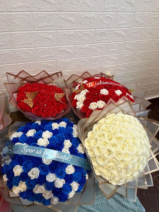 Idei de cadou buchet trandafiri cu mesaj personalizat
