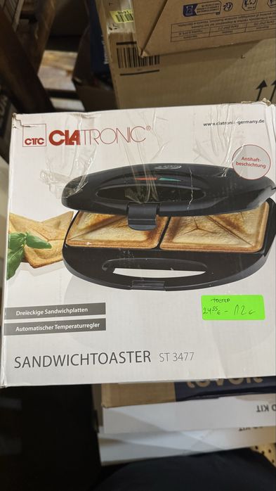 Машина за сандвичи Clatronic ST 3477, 750W,