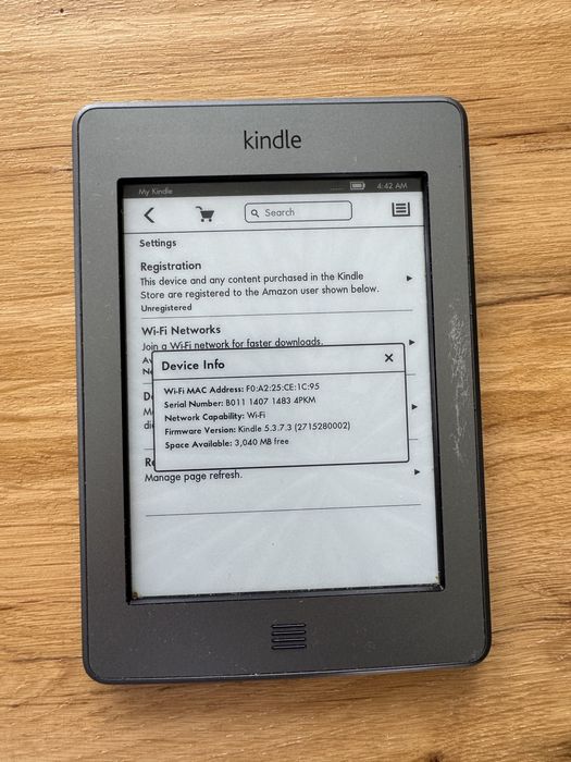 Kindle Touch gen 4 D01200