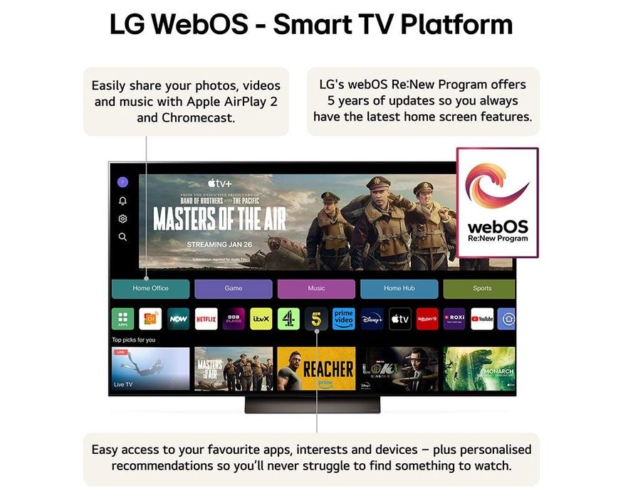 Televzior LG OLED evo 77C41LA 195cm 144hz Smart garantie 2 ani