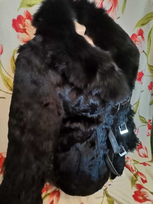 Кроличья женская шубка