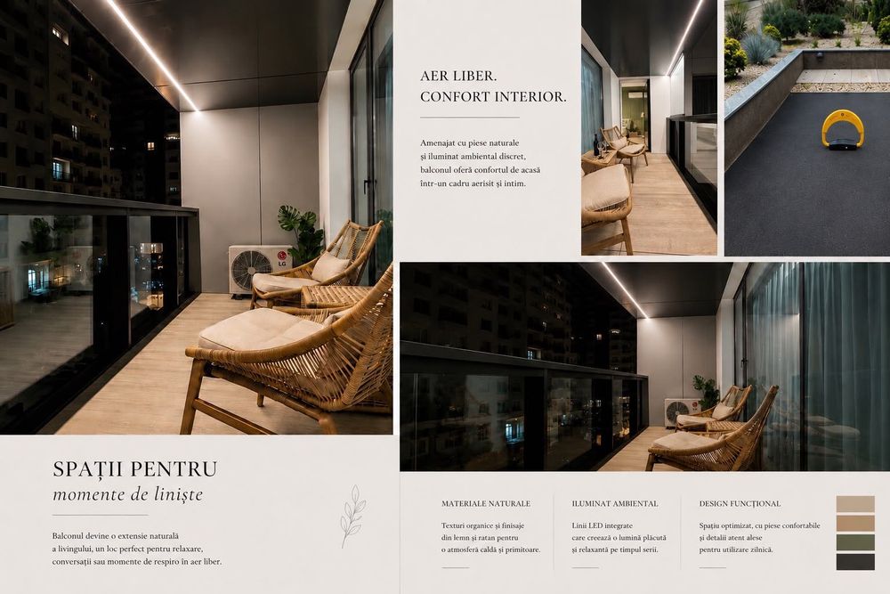 INCHIRIERE apartament NOU HARMONY 2 camere premium/designer interior - Cortina North 900 EUR - Mai multe