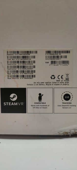 HTC Vive Pro Eye wireless kit incomplet - lipsesc statiile de baza SteamVR 2.0