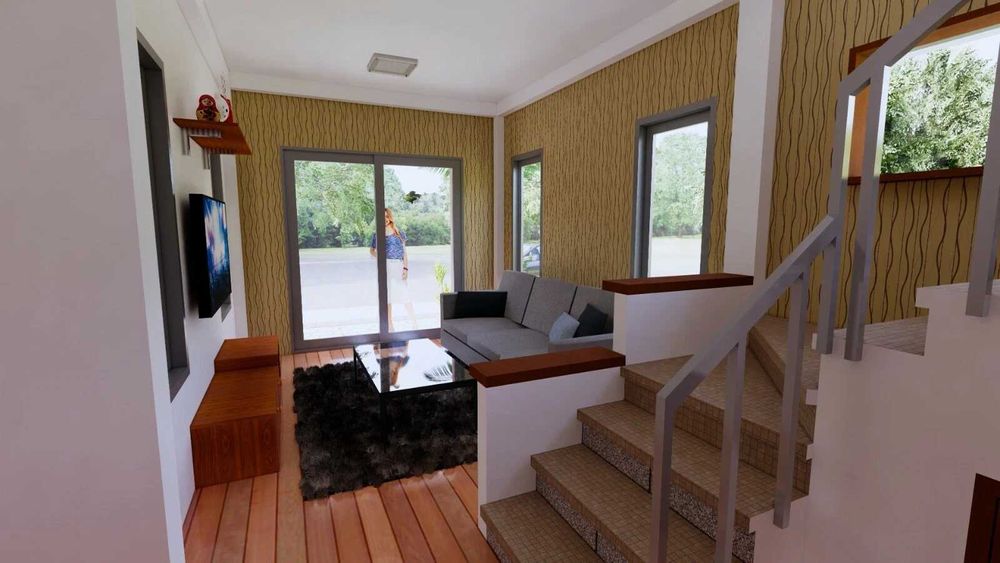 НА ИЗПЛАЩАНЕ - Двуетажна сглобяема къща с 4 спални, 160 кв. м