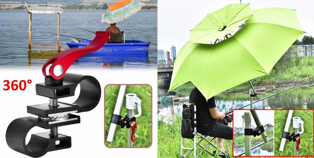Suport 360 pt fixare umbrela, undita pescuit, Ø22-25mm Noua ambata!