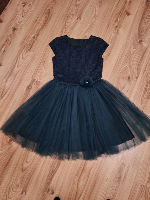 Официална  тъмно зелена рокля