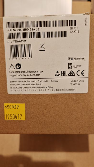 Siemens SM1223 DI8 DO8 Relay S7-1200 Nou in Cutie