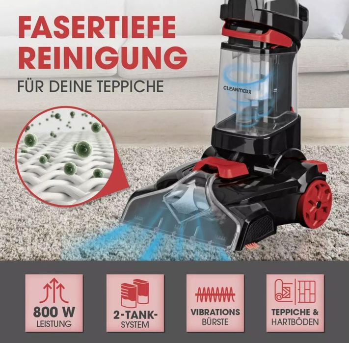 Професионална перяща прохусмукачка Cleanmaxx чисто нова