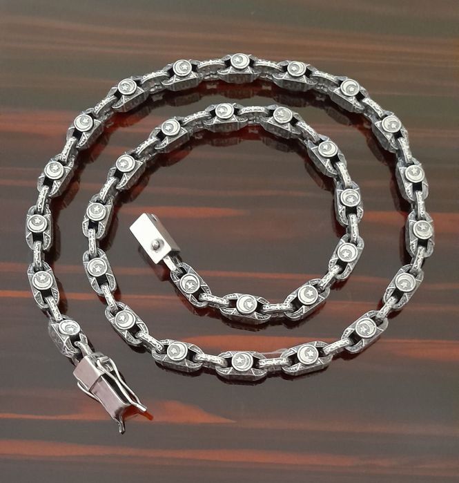 Тросс и кулон,серебро 925пр.