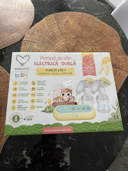 Pompa de san dubla, electrica 3 in 1, noua