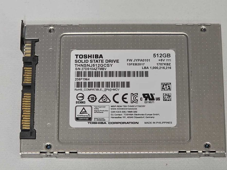 SSD Toshiba 512Gb SATA