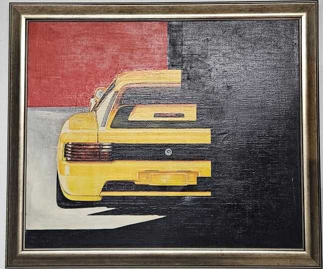 Картина Ферари маслени бои 55 х 46 см с дървена рамка