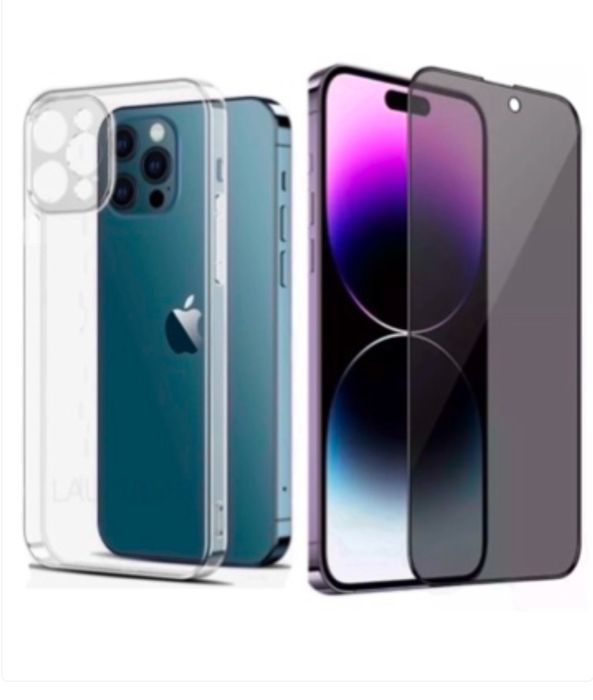 Iphone 12 13 14 PRO MAX - Pachet Husa Silicon + Folie Sticla Tempered