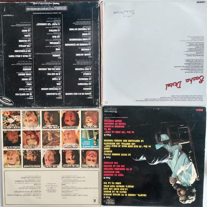 Michelle Fugain Maurice Chevalier Sacha Distel Jacques Brel vinil