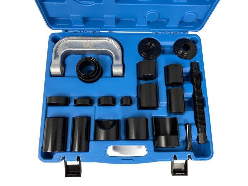 Преса за втулки, шарнири и накрайници 21 части gebo tools