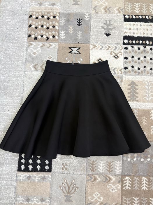 Fusta scurta neagra cloche skater skirt eleganta