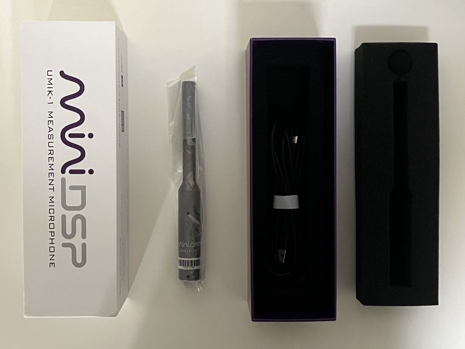 Procesor audio miniDSP 2x4 HD impreuna cu microfon de calibrare UMIK-1