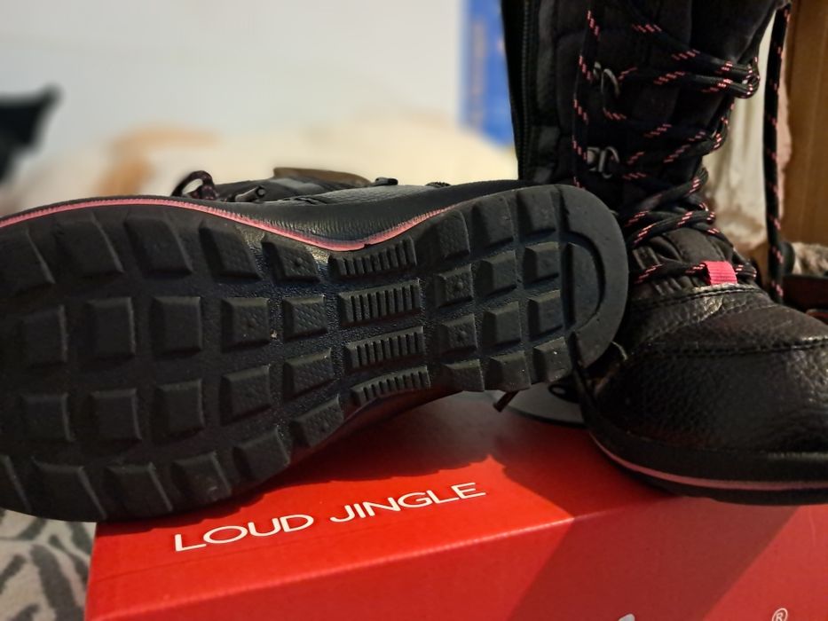 Ghete piele de iarna cu blana, mar 31, inchidere fermoar